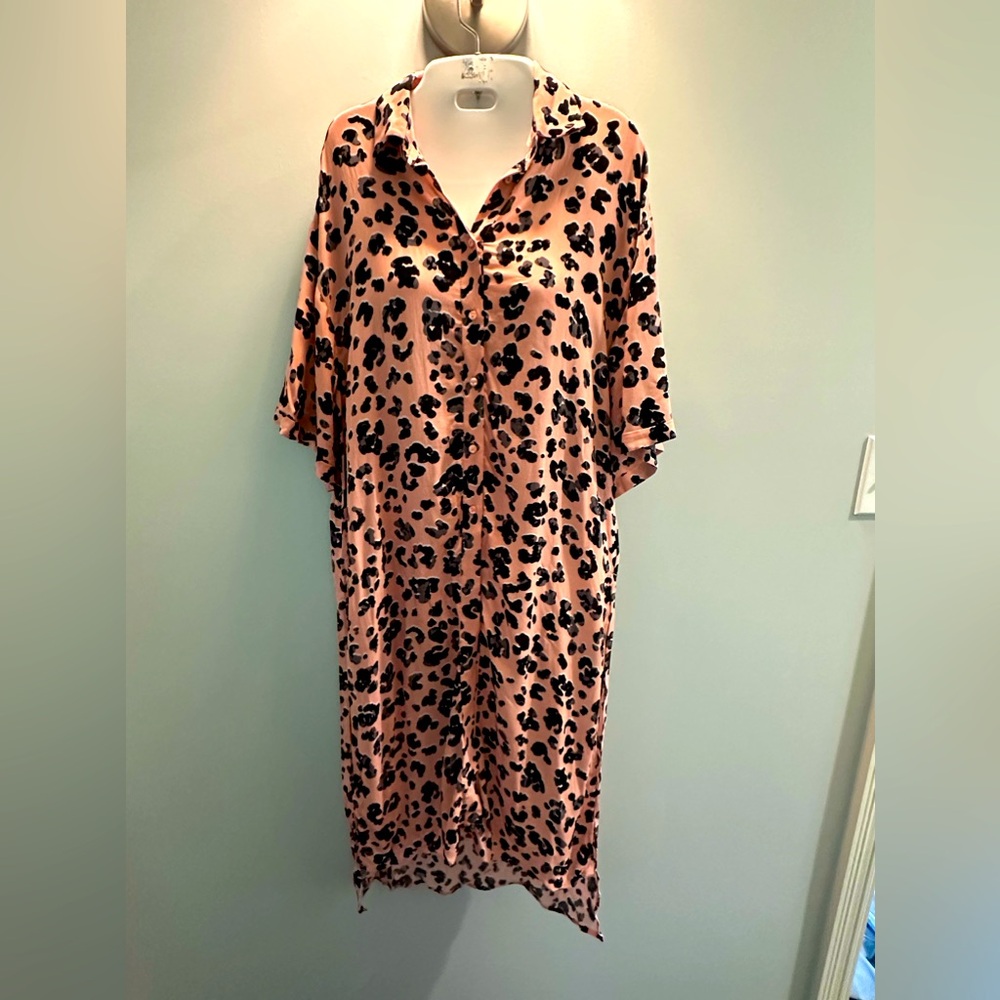 Anthropologie Maeve Rita Leopard print tunic top size Small New with tags